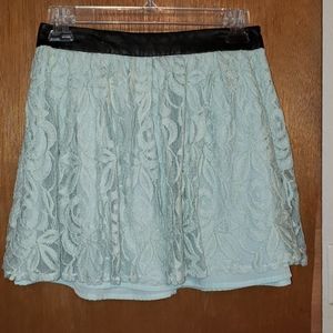 Mint green skirt